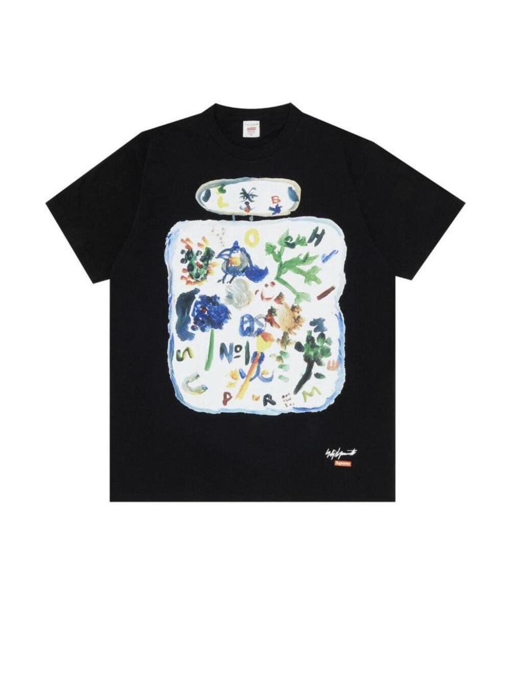 Supreme x Yohji Yamamoto Paint Tee Black XL FW22 NWT